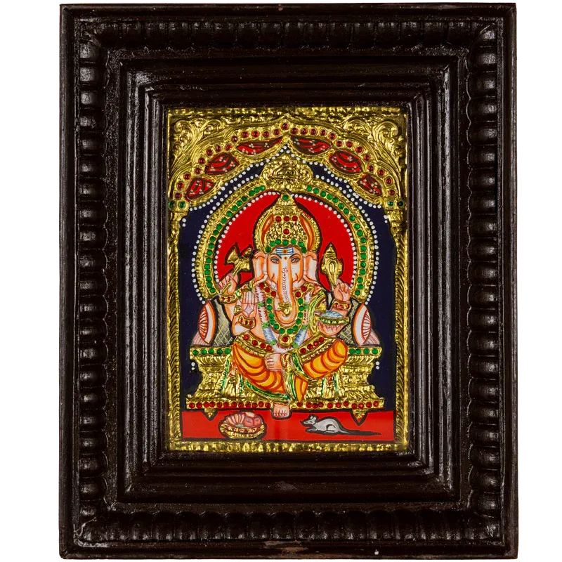Grace of Beginnings: Ganesha in Tanjore by Sarvanam - Avyaan
